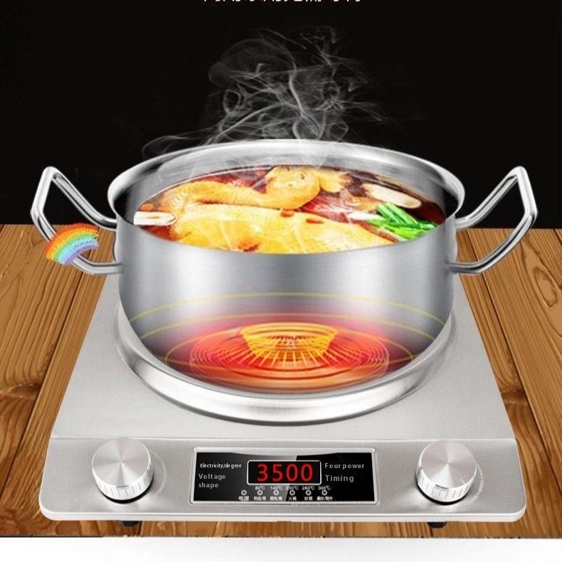 3500-watt induction hob, 10 temperature settings