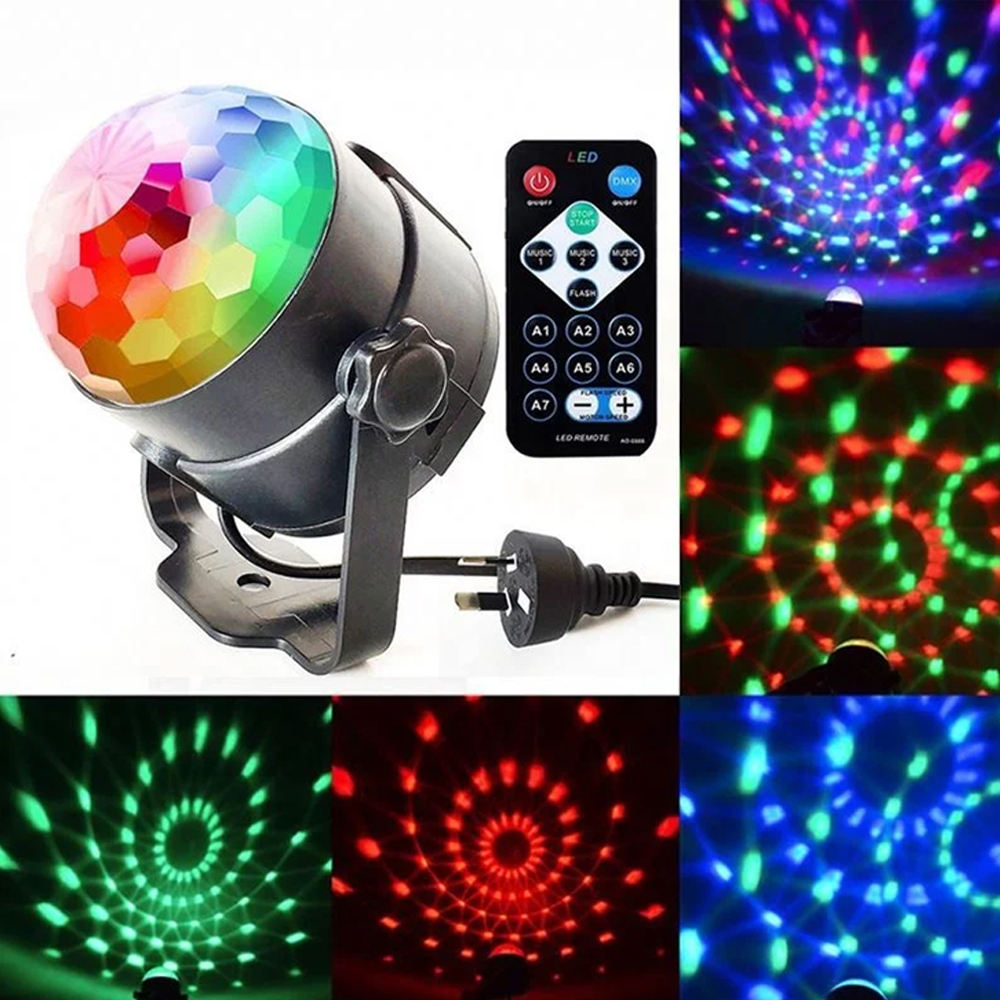 Colorful Rotating Magic Disco Ball Light
