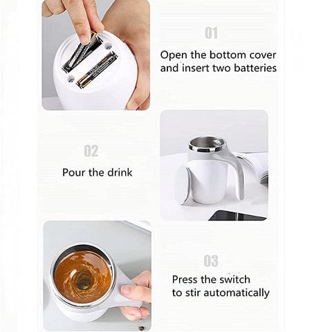 Self-Stirring Coffee Mug