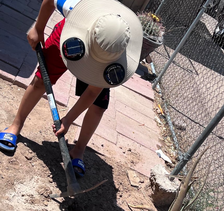 Wide Brim Solar Fan Outdoor Fishing Hat-Solar & USB Charging