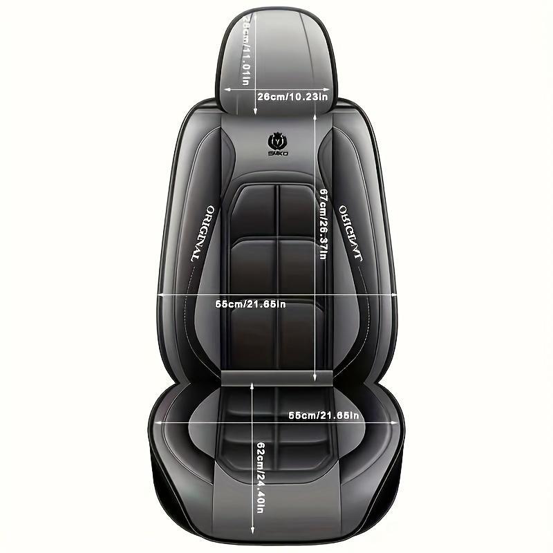 Premium Leather Front Seat Covers – Universal Fit for Sedans, SUVs & Trucks