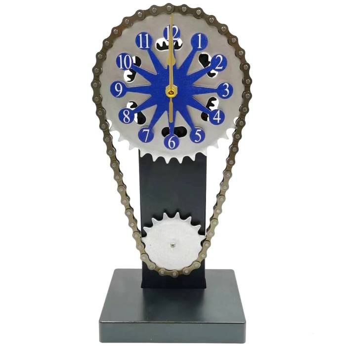 MOTORIZED ROTATING CHAIN CLOCK