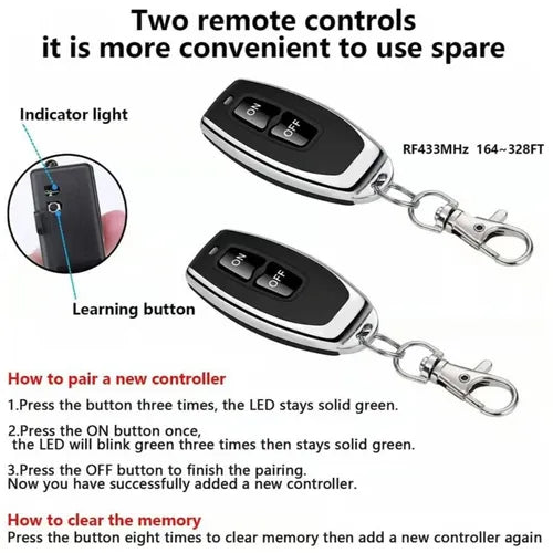 🔥 Wireless Remote Switch🔧(2 remote control)-220v