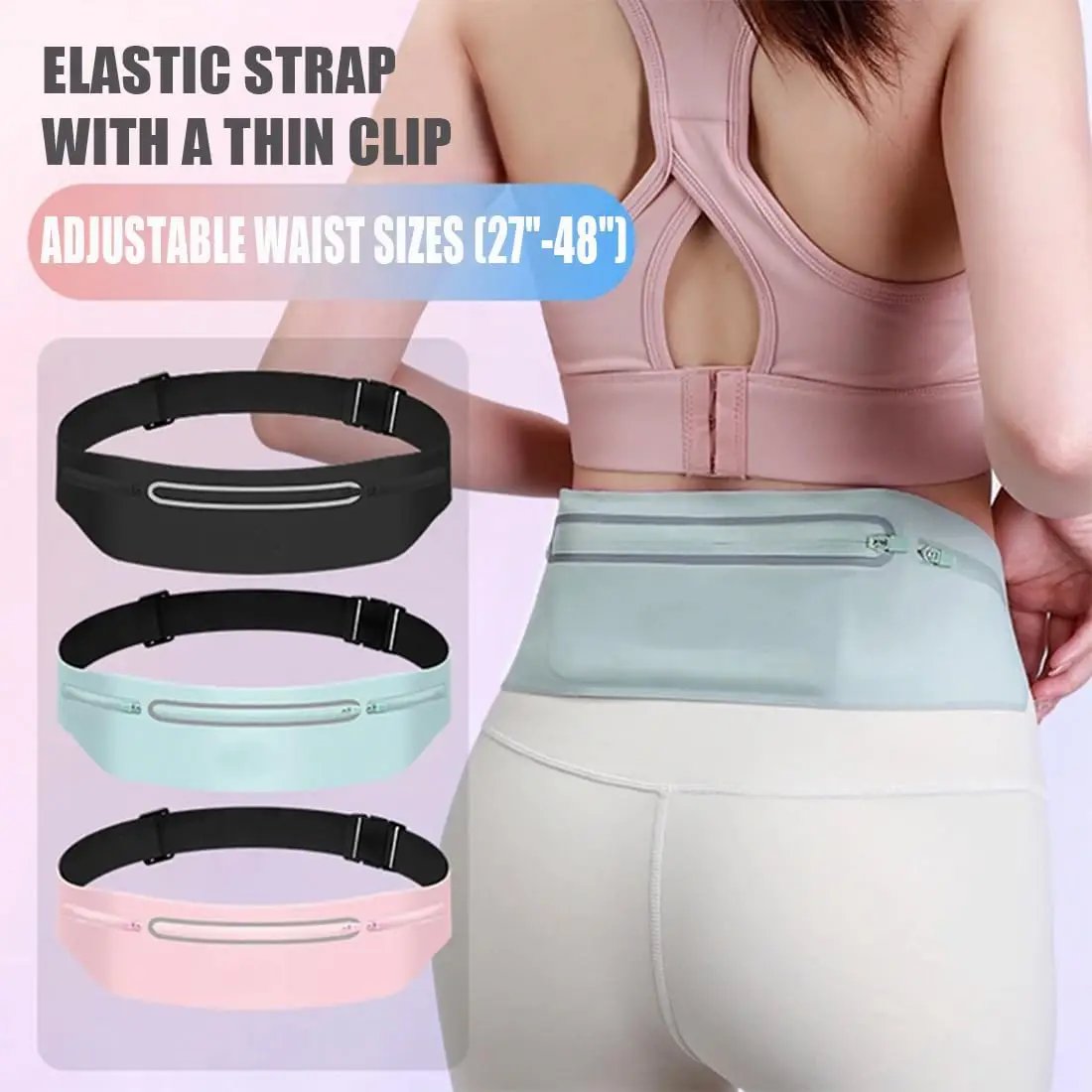Waterproof Running Waist Pack Adjustable Belt