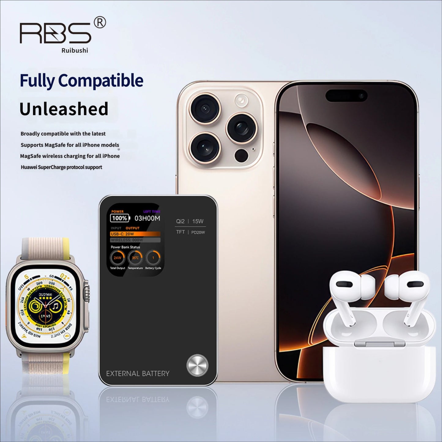 10000mAh Wireless Charging External Battery