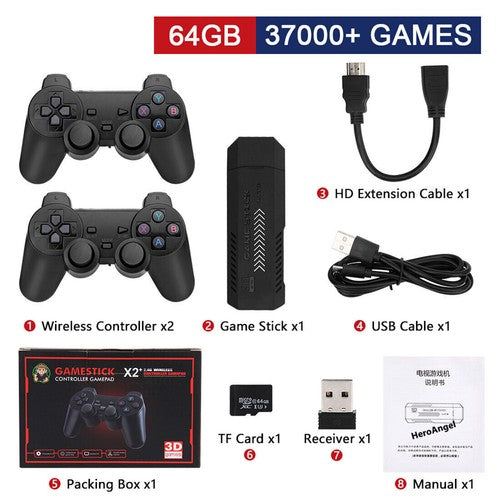 Retro Game Stick Lite 64GB Console - 20000+ Games