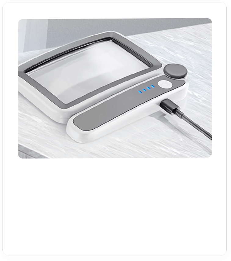 LED Rechargeable Square Magnifier