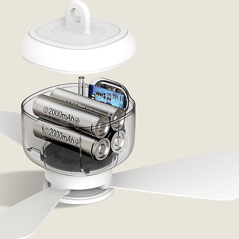 đRechargeable Ceiling Fan with LED Light