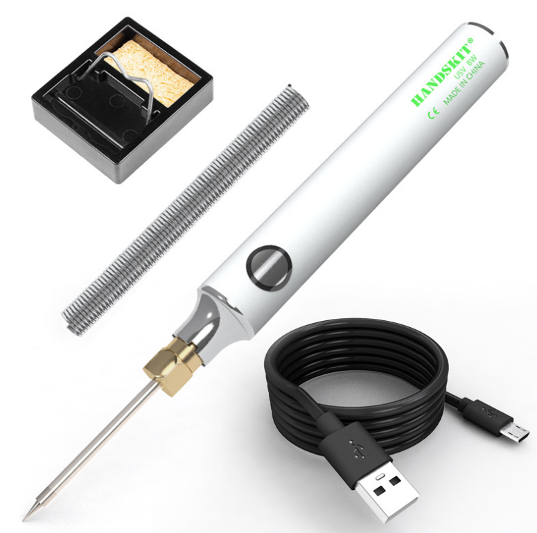 USB portable electric soldering iron set