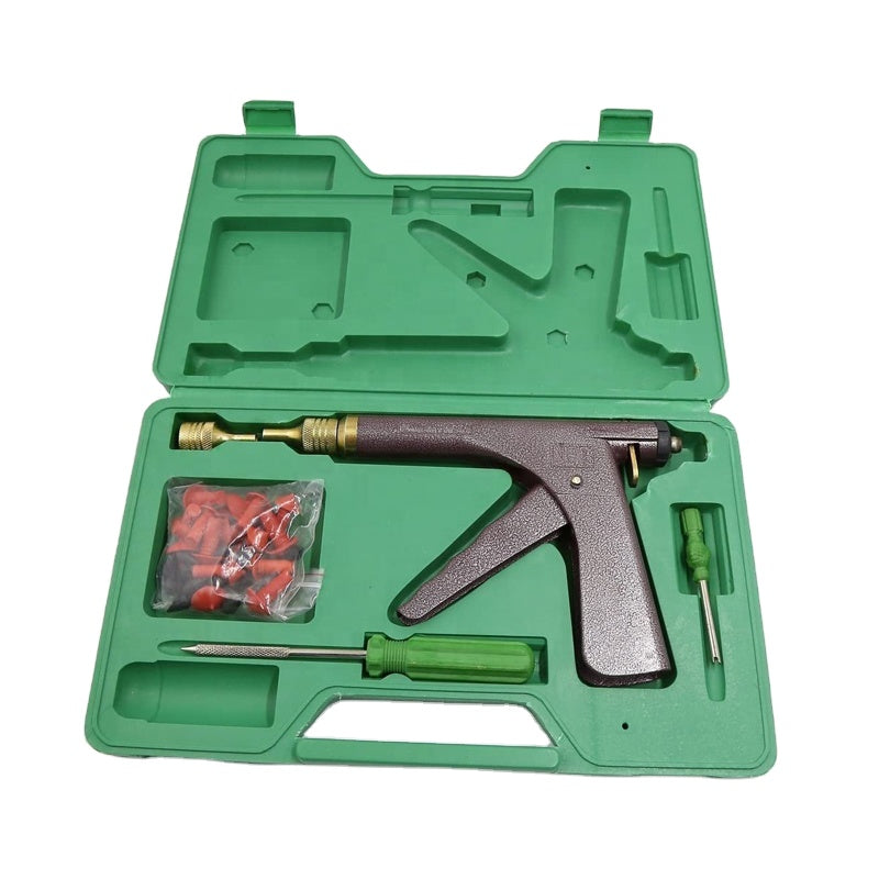 Tubeless Tire Plugger Repair Kit on Car, Motorcycle, ATV, Jeep, Truck, & Tractor