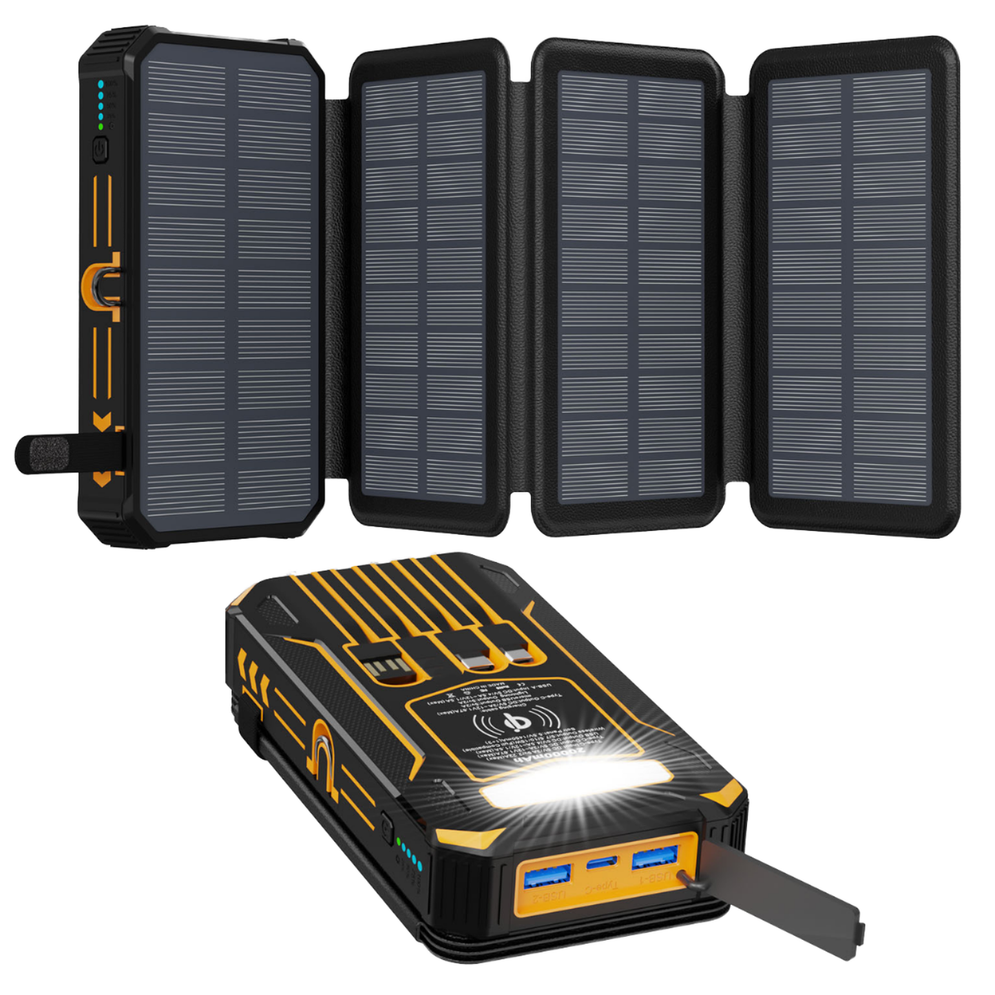High-Capacity Solar Charger Power Bank