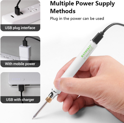 USB portable electric soldering iron set