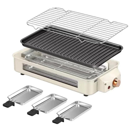 Electric Grill Pan With Barbecue Function Grill Non-Stick Cooking