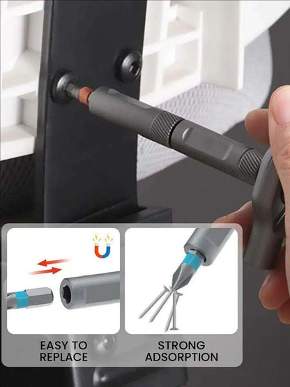🔥🔥24 in 1 DlY Screwdriver Set Magnetic Compact and Portable Ratchet Screwdriver