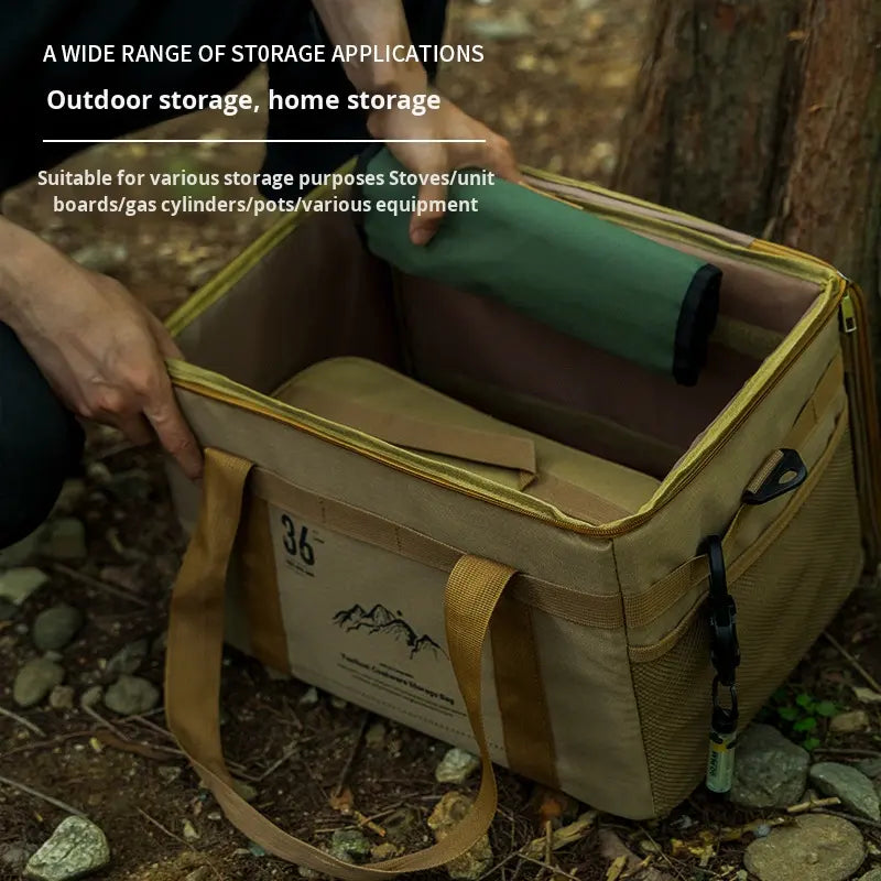 Large Capacity Outdoor Folding Storage Bag Waterproof Portable Camping & Picnic Organizer