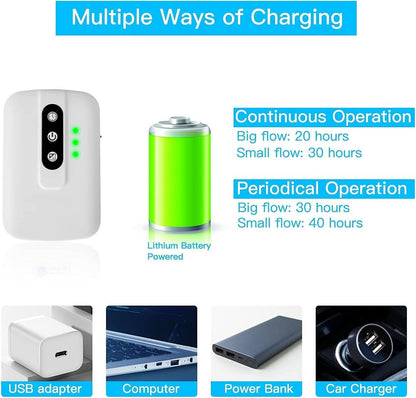 ✨🔥 Lithium Battery Powered Portable Aquarium Air Pump