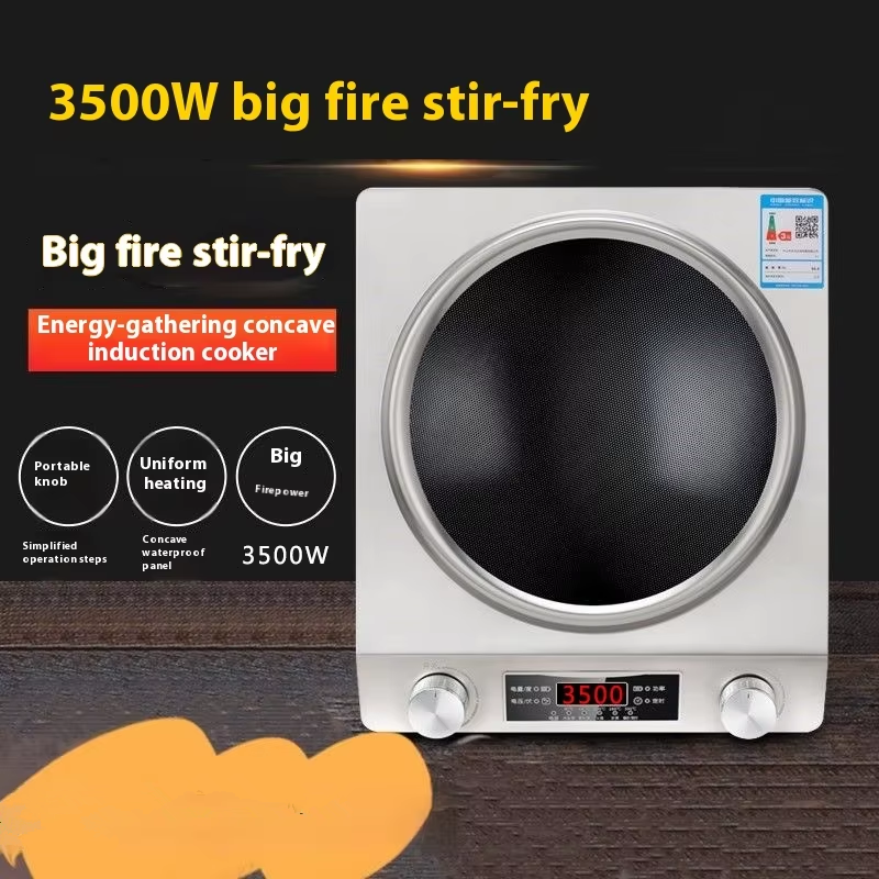 3500-watt induction hob, 10 temperature settings