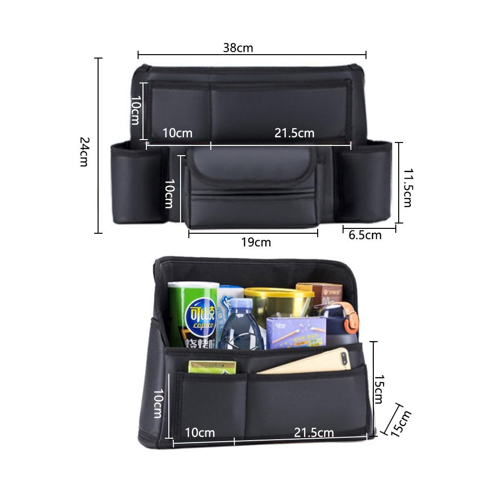 Car Large Capacity PU Storage Bag