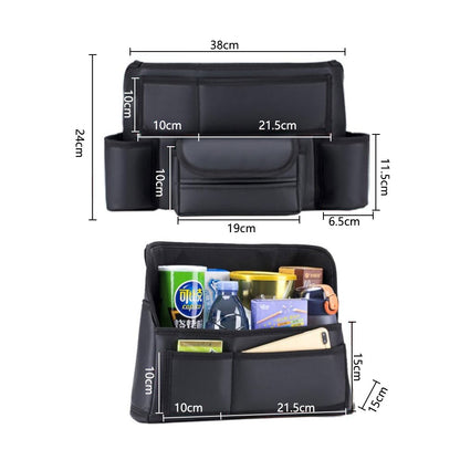 Car Large Capacity PU Storage Bag