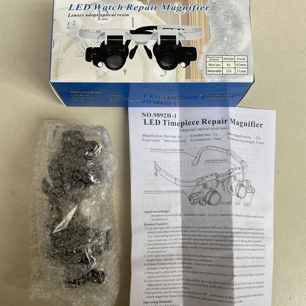 LED Glasses Magnifying Glass