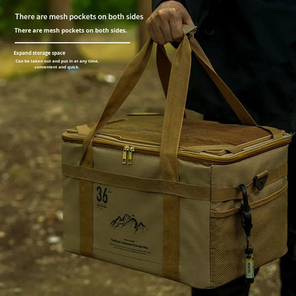 Large Capacity Outdoor Folding Storage Bag Waterproof Portable Camping & Picnic Organizer