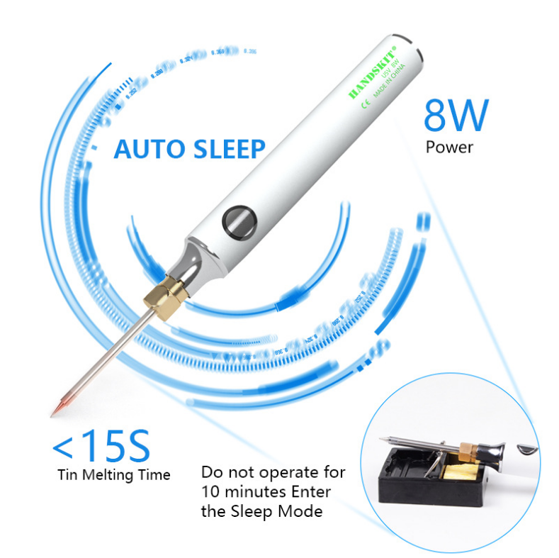 USB portable electric soldering iron set