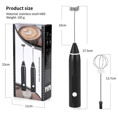 Rechargeable Coffee Beater & Egg Whisker - High Quality & Portable