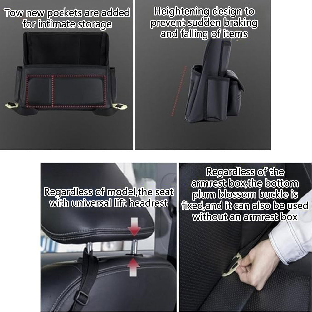 Car Large Capacity PU Storage Bag