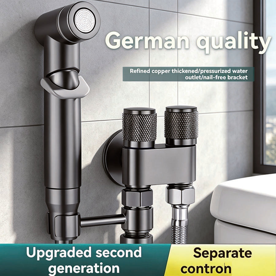 💯1-In-2-Handheld Out DualControl Valve Bidet Sprayerfor Toilet
