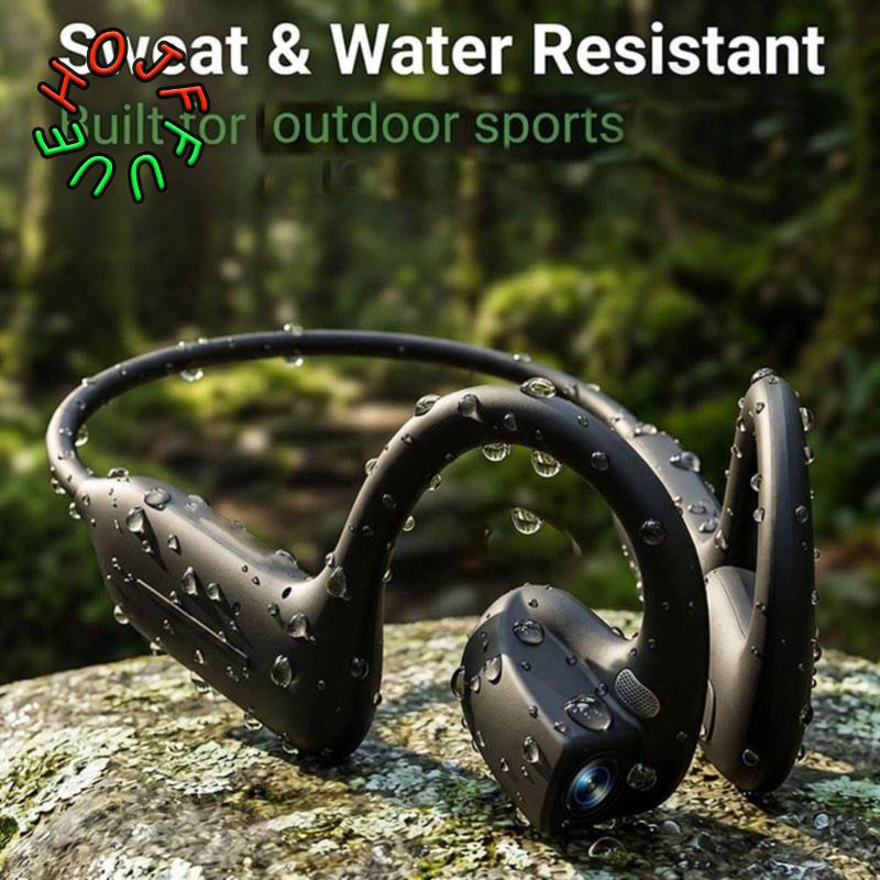 Wireless Headphones with Camera Smart Ai Translator Headset Ear Hanging Bluetooth Earphones for Outdoor Cycling