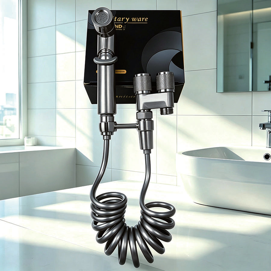 💯1-In-2-Handheld Out DualControl Valve Bidet Sprayerfor Toilet