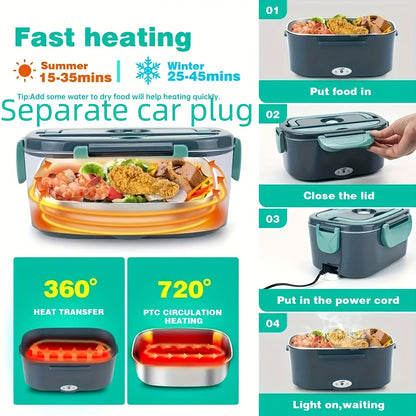 Portable Insulated Heating Student Lunch Box