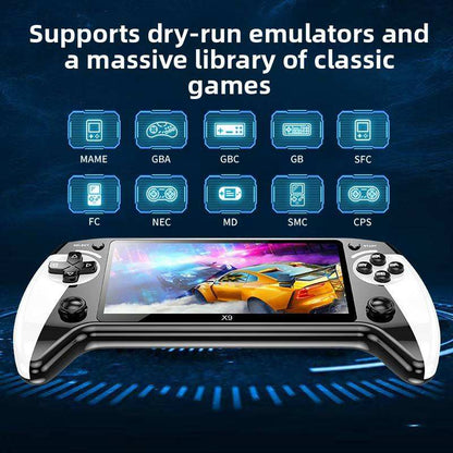 2026 Enhanced Retro Game Console--with HD 5.5-inch IPS Screen Classic Video Games Supports TV Connection
