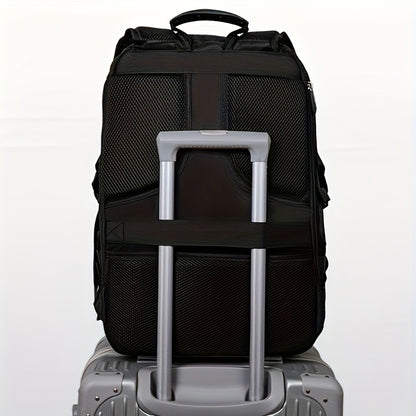 Men'S Expandable Travel Backpack with Shoe Compartment & Laptop Sleeve