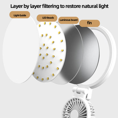LED Clock Table Lamp USB Chargeable Dimmable Desk Lamp