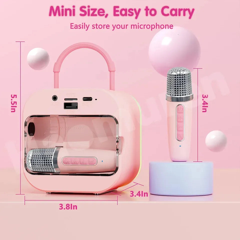 Mini Karaoke Machine for Kids and Adults Portable