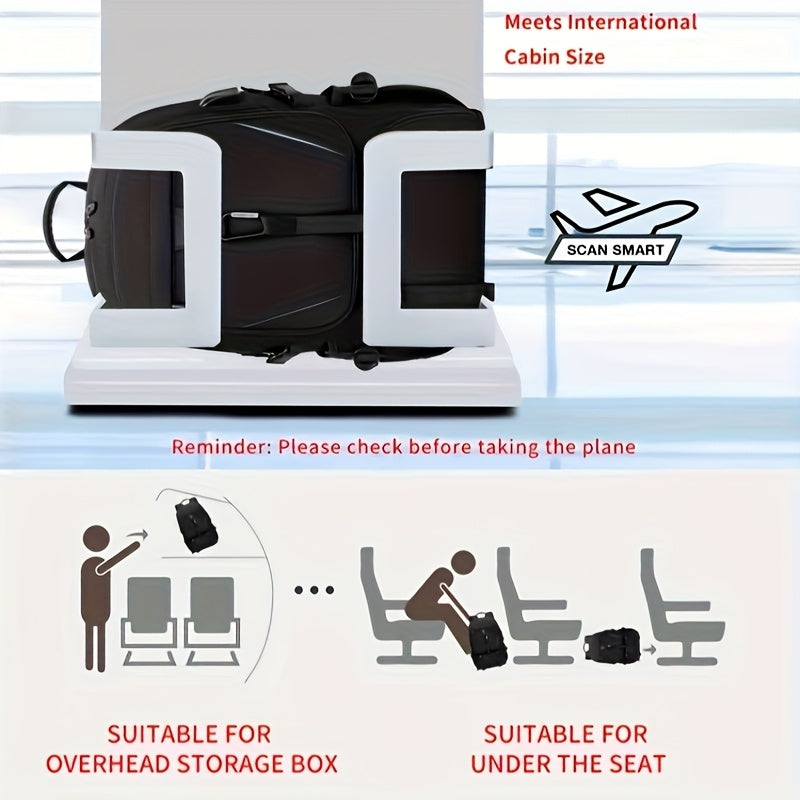 Men'S Expandable Travel Backpack with Shoe Compartment & Laptop Sleeve