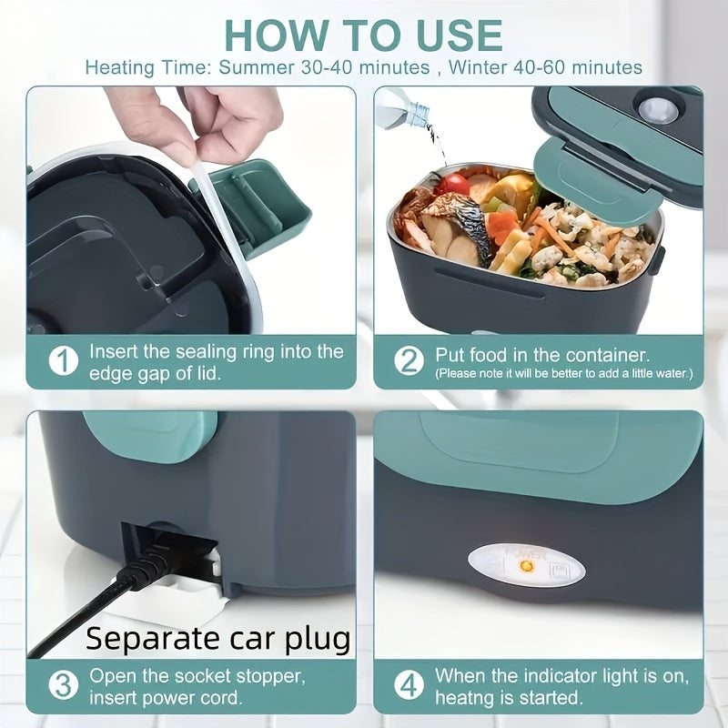 Portable Insulated Heating Student Lunch Box