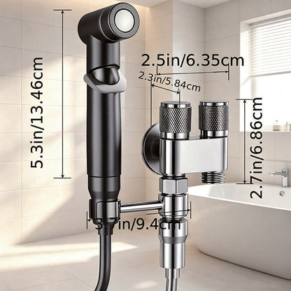 💯1-In-2-Handheld Out DualControl Valve Bidet Sprayerfor Toilet