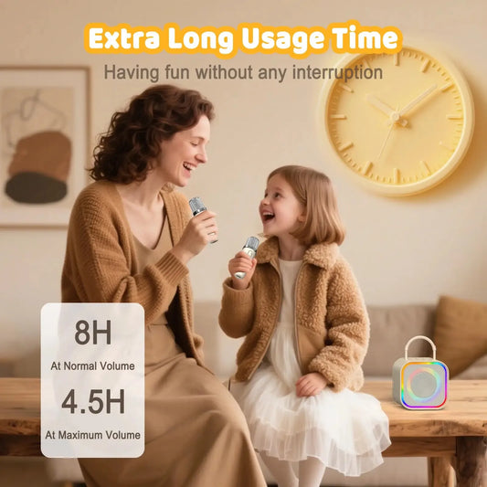 Mini Karaoke Machine for Kids and Adults Portable