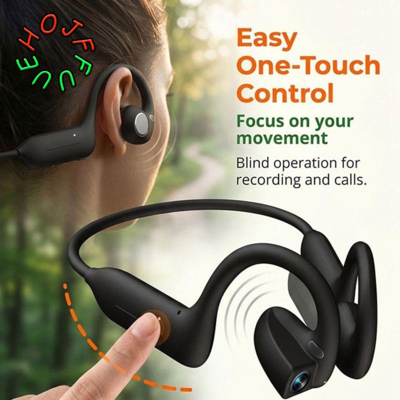 Wireless Headphones with Camera Smart Ai Translator Headset Ear Hanging Bluetooth Earphones for Outdoor Cycling
