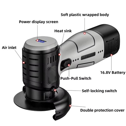 16.8v High Performance Electric Angle Grinder