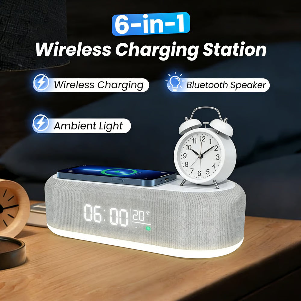 6-in-1 Rechargeable with built-in speakers