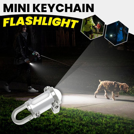 Power Bank Keychain Small Powerful Flashlight Led Light Mini COB Rechargeable EDC Emergency Lantern Pocket Light