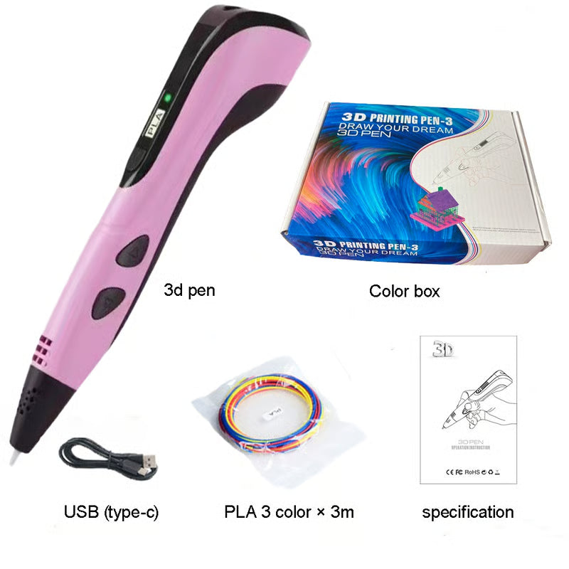NEW 3D DIY Printing Pen Set for Kids