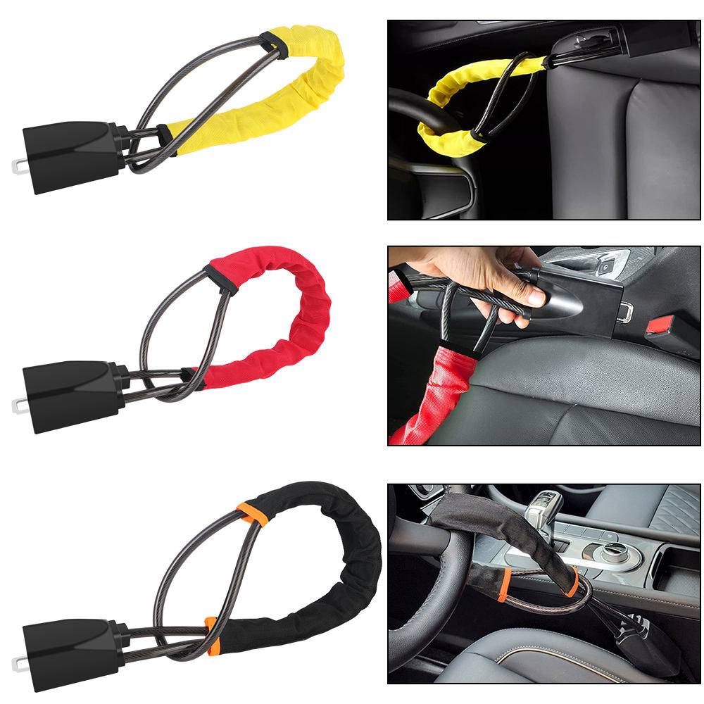 Hotsale Universal Anti Theft Seat Belt Lock Car Security Steering Wheel Lock Car Brake Pedal Lock