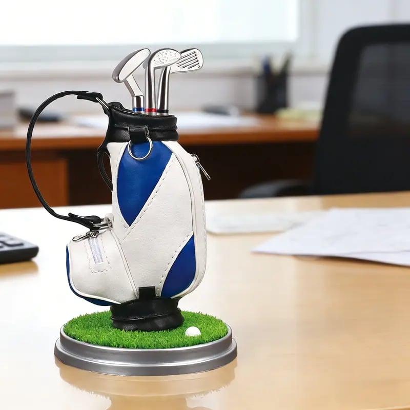 ⛳Golf Pen Holder + 3-Pen Set🏌️‍♂️Elevate Your Office Desk