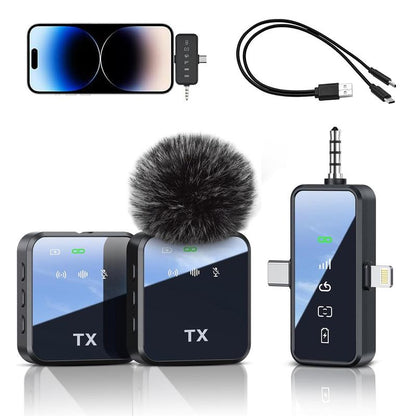 Wireless Lavalier Microphones for iPhone, Android, iPad