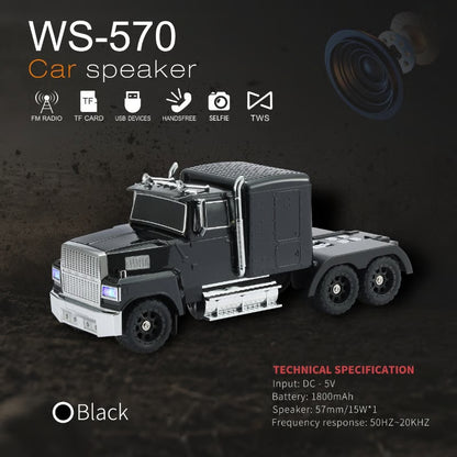 WS-570 Retro American Truck Model Bluetooth Replica Speaker – Portable HD Sound - 🚀Free shipping