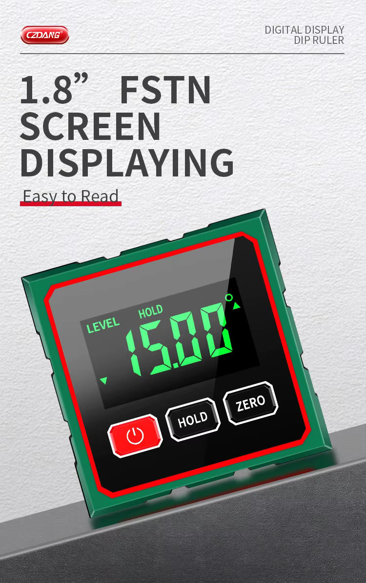 Magnetic Digital Angle Finder with Electronic Lase